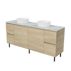 Vanity On Legs 1800 Double WG Basins SilkSurface AC Top