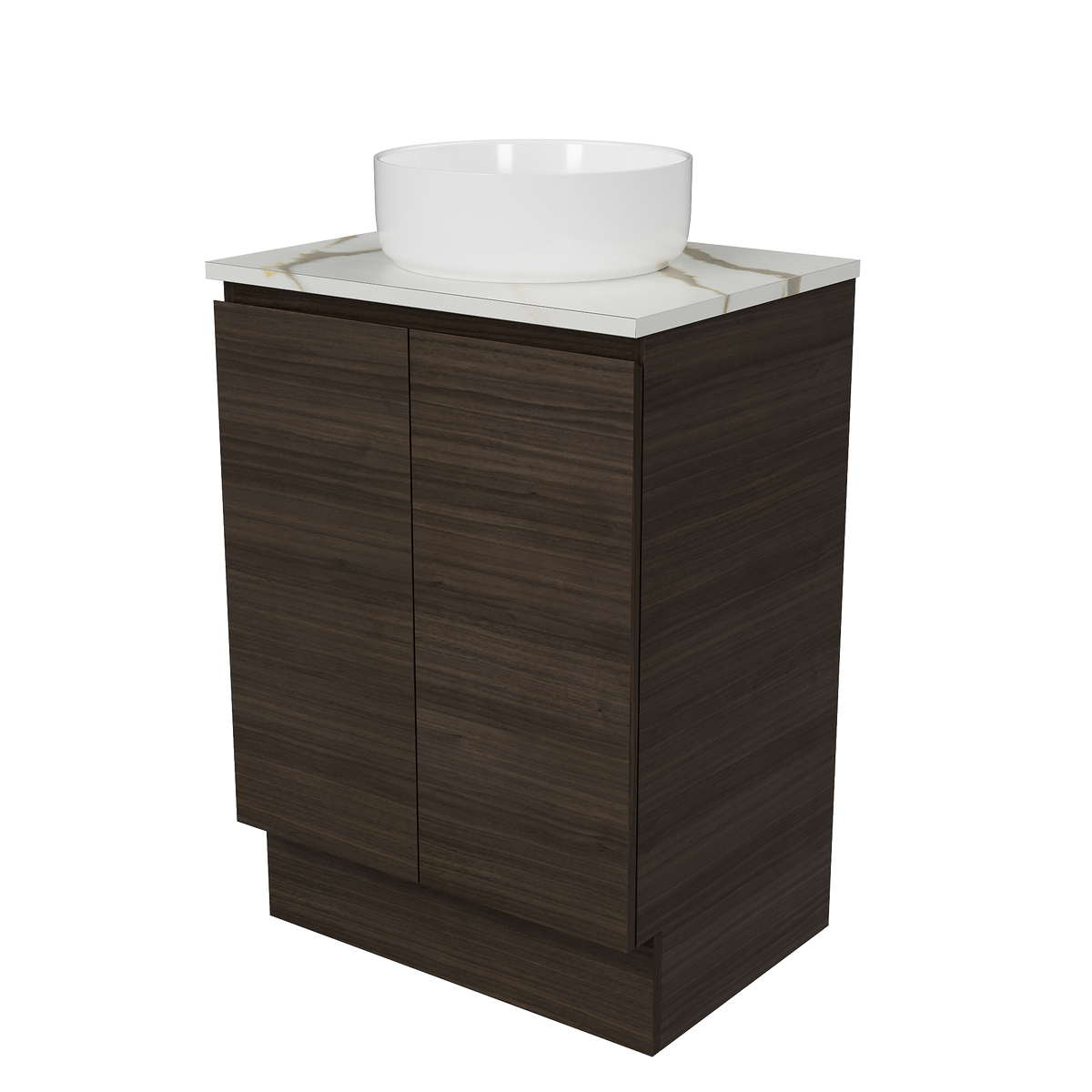 Vanity Floor Standing 600 Centre WG Basin SilkSurface AC Top