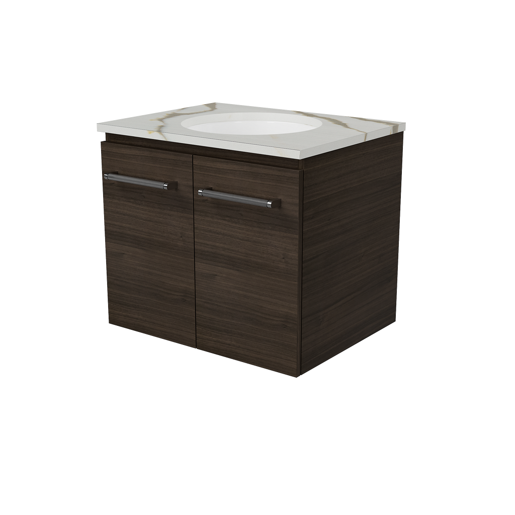 Vanity Wall Hung 600 Centre WG Basin SilkSurface UC Top
