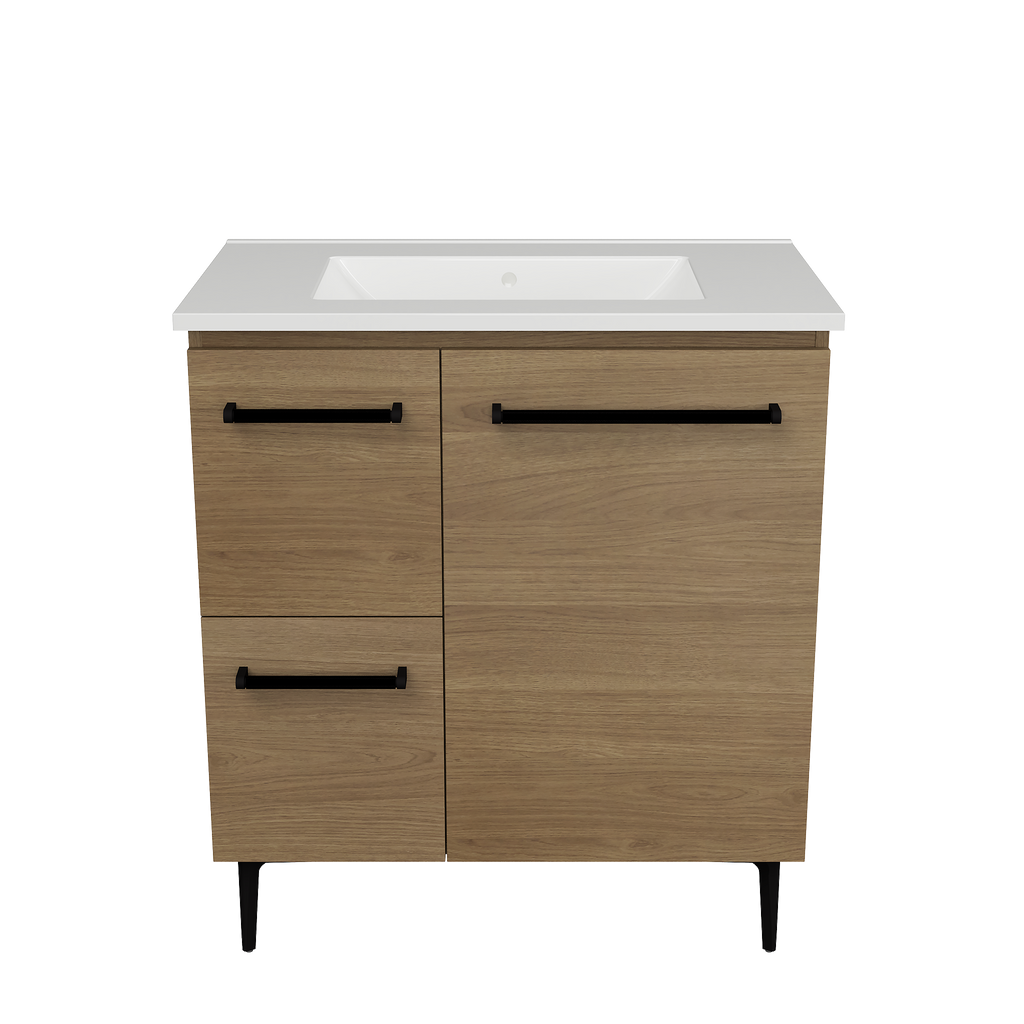 Vanity On Legs 750 Centre Bowl Alpha Top