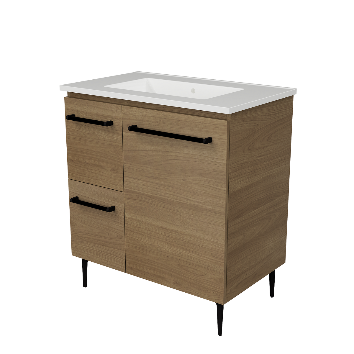 Vanity On Legs 750 Centre Bowl Alpha Top
