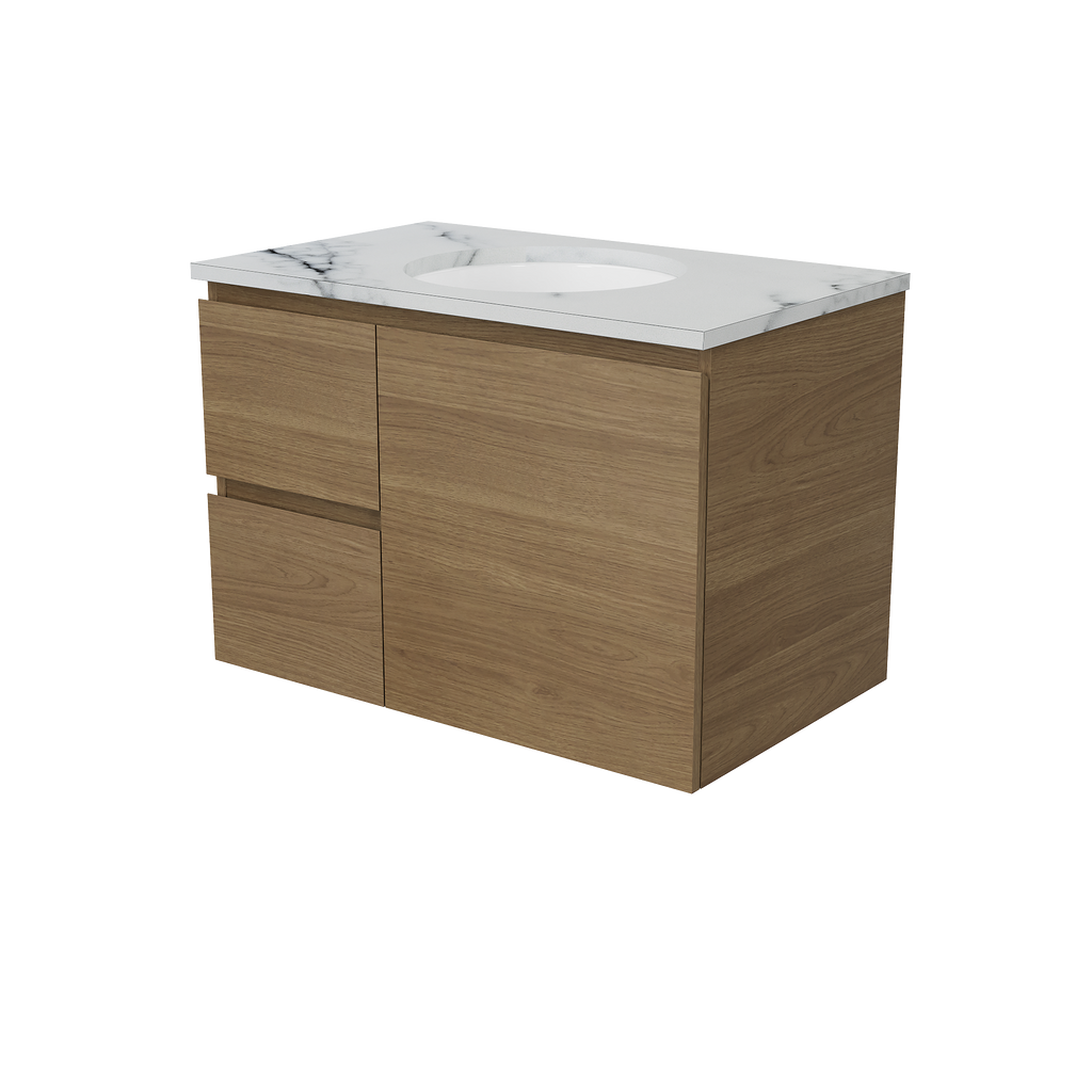 Vanity Wall Hung 750 Centre WG Basin SilkSurface UC Top