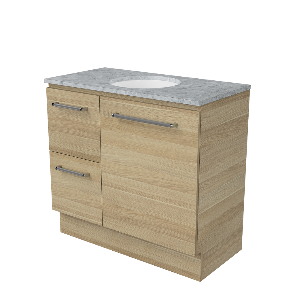 Vanity Floor Standing 900 Centre WG Basin SilkSurface UC Top
