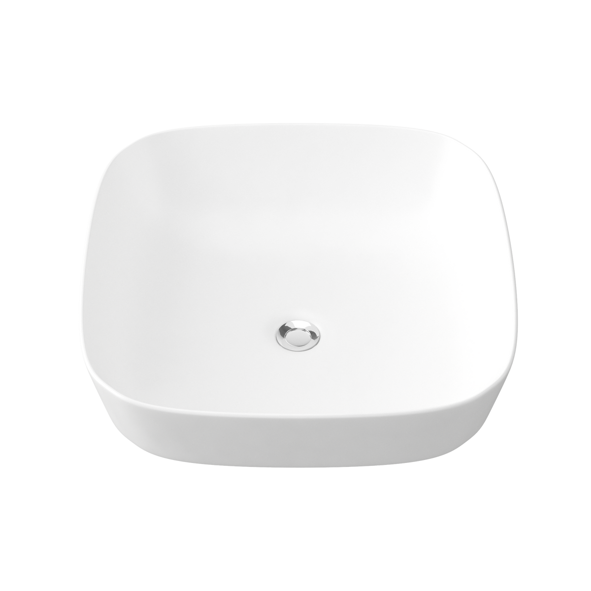 Semi Inset Basin 400x405 Matte White