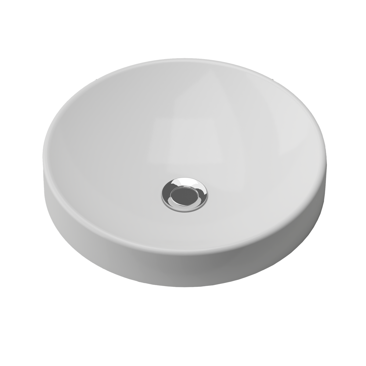 Semi Inset Basin 430x430 Gloss White