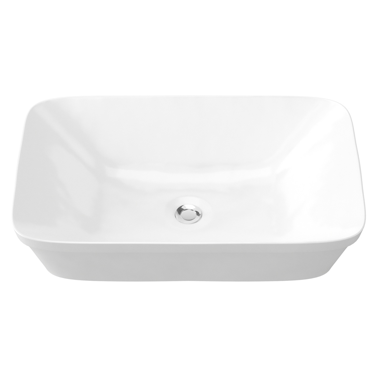 Semi Inset Basin 600x375 Gloss White
