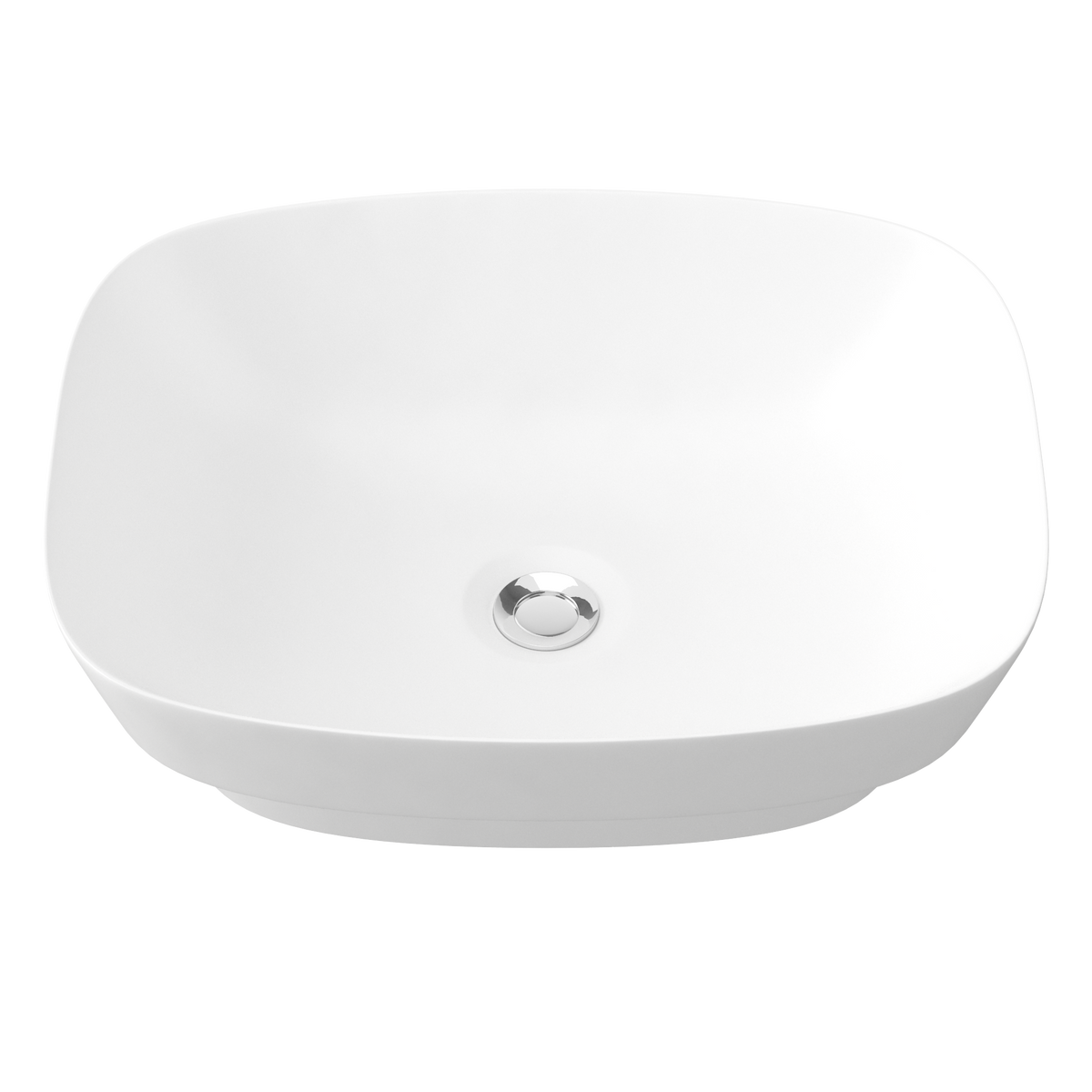 Semi Inset Basin 500x390 Matte White