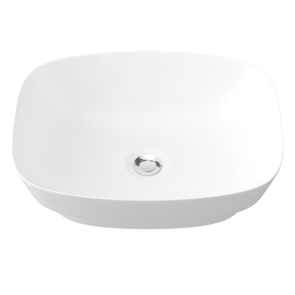 Semi Inset Basin 500x390 Matte White