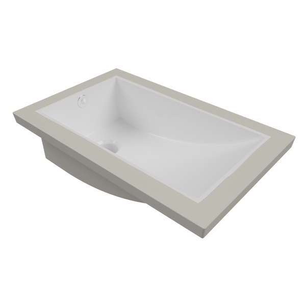 Rectangle Undermount Basin 430x260 Gloss White