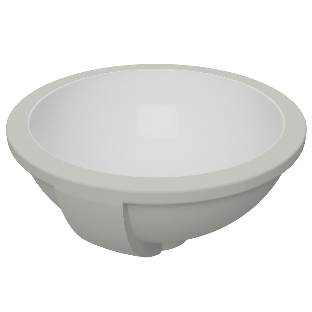 Round Undermount Basin 260x255 Gloss White