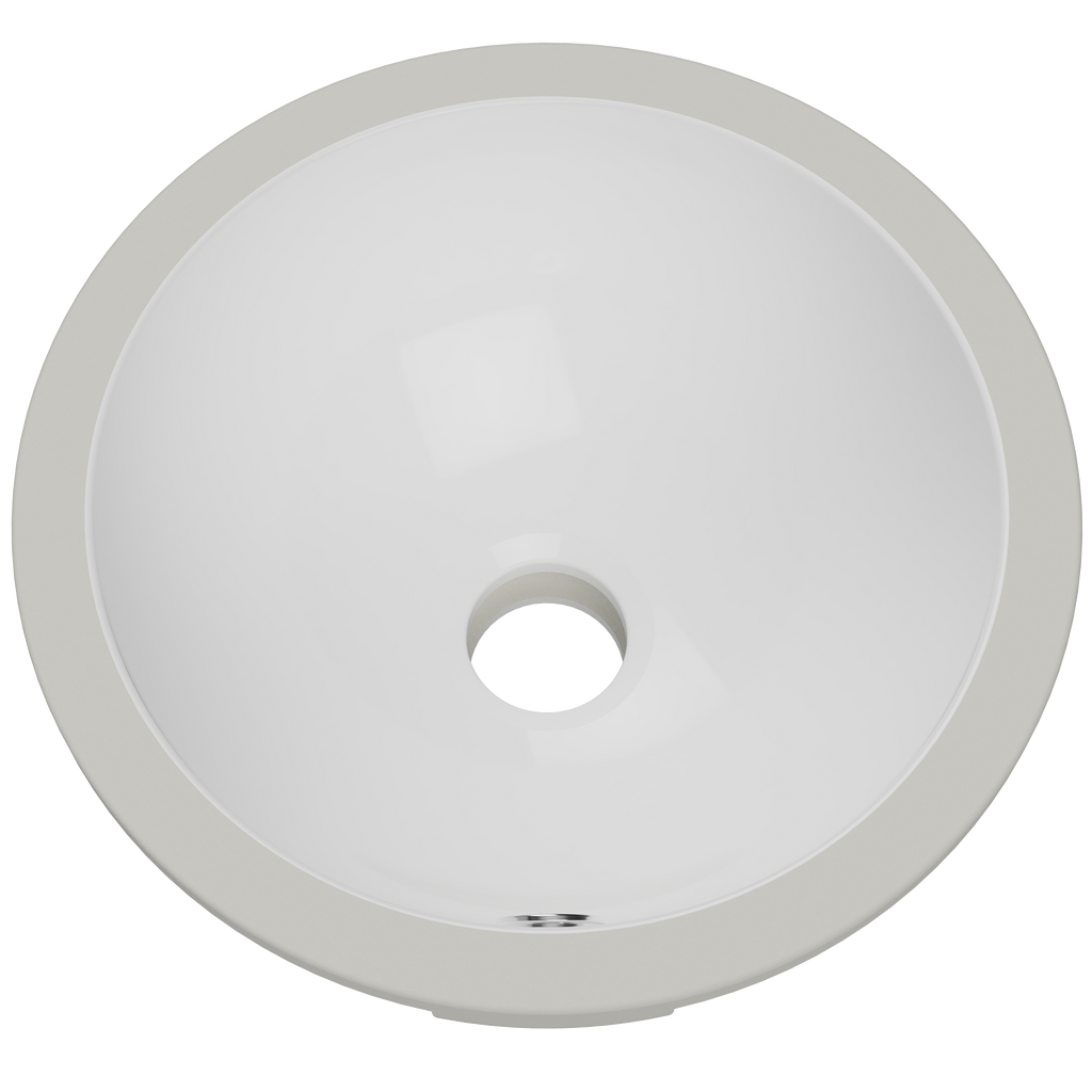 Round Undermount Basin 260x255 Gloss White