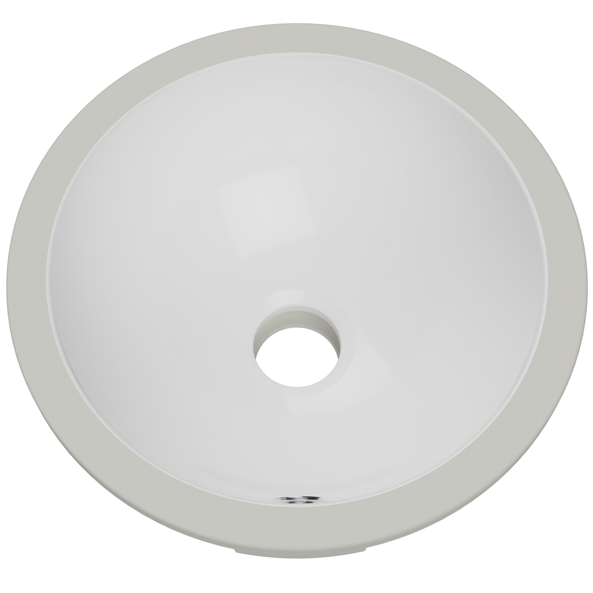 Round Undermount Basin 260x255 Gloss White