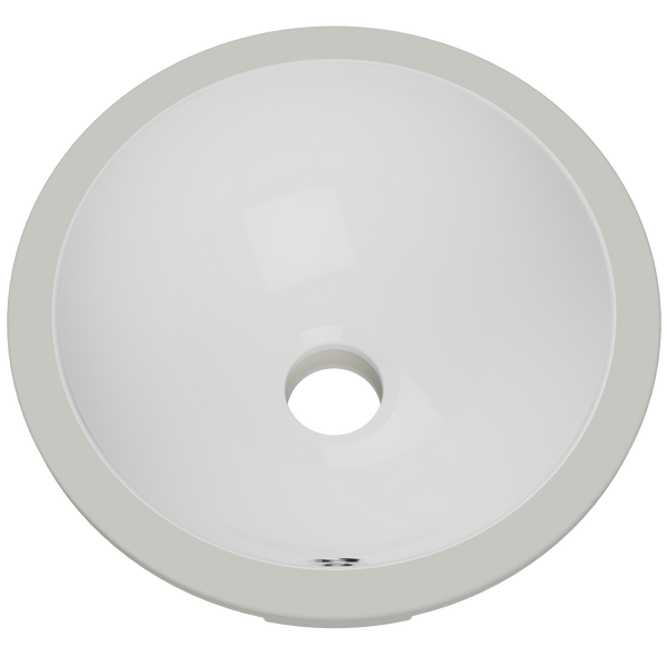 Round Undermount Basin 260x255 Gloss White