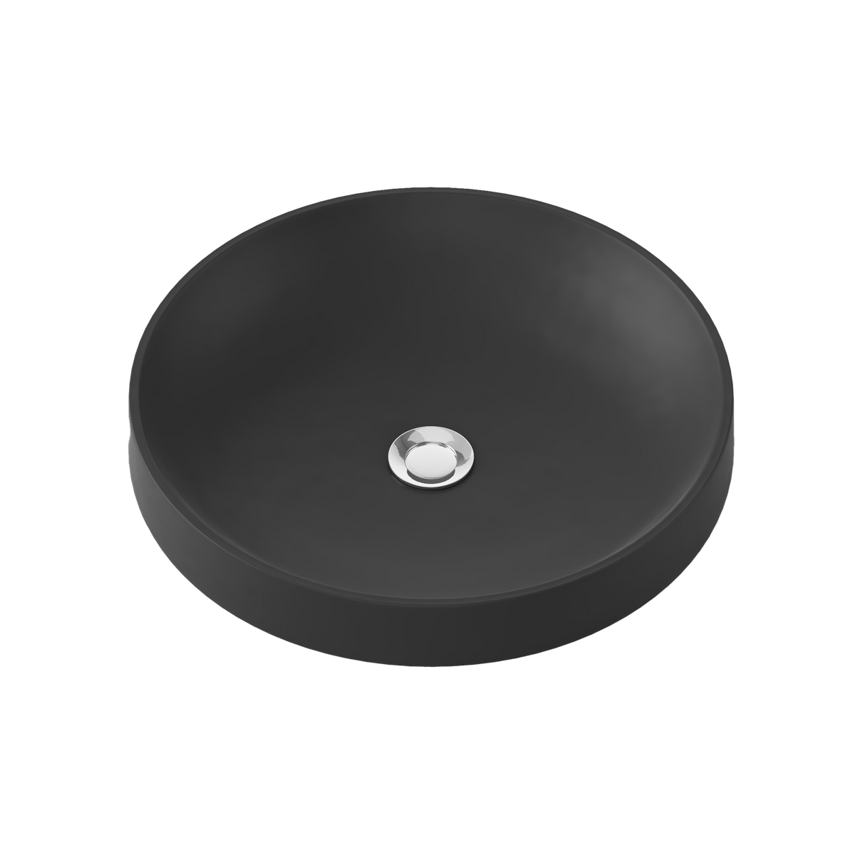 Semi Inset Basin 400x400 Black Matt