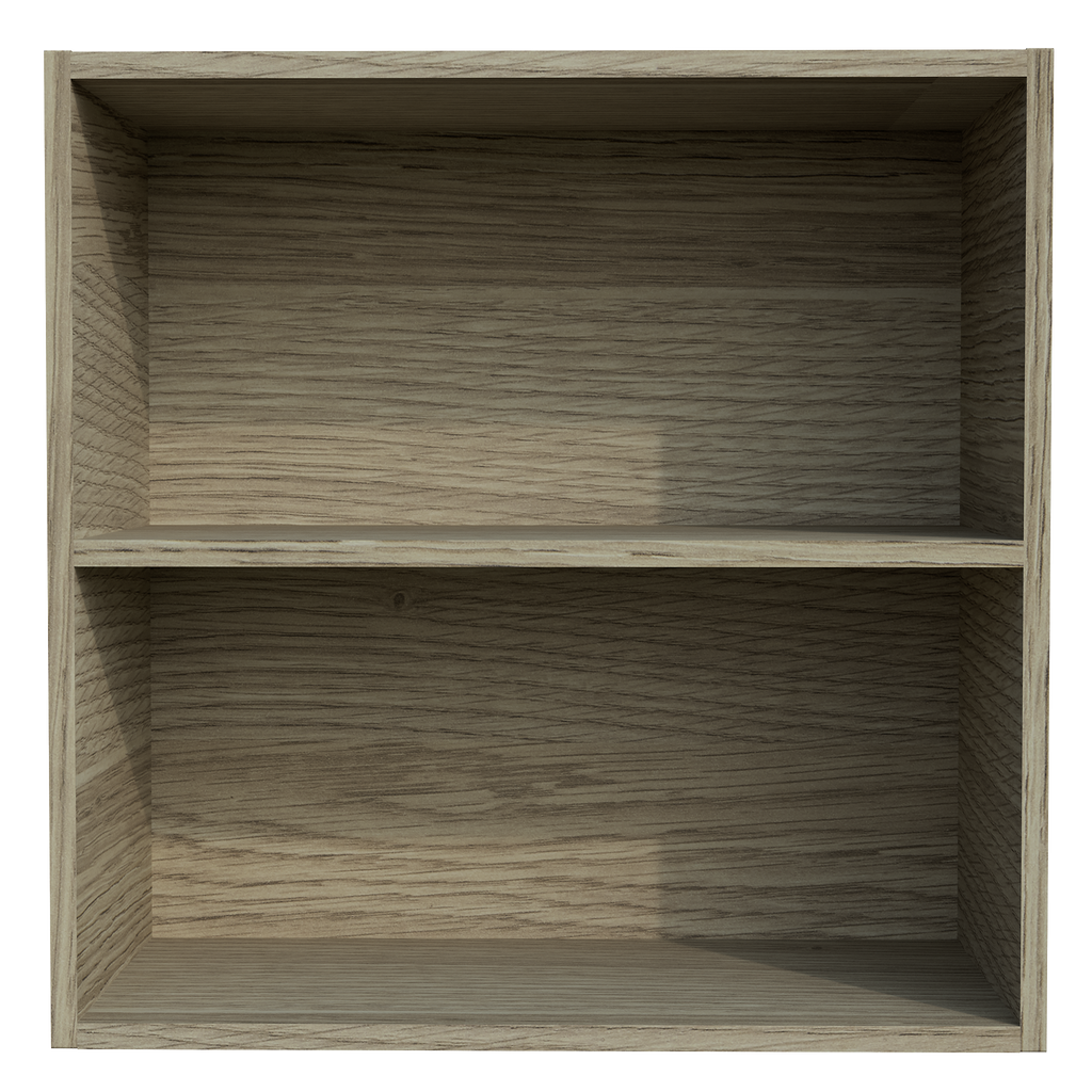 Cabinet 600 Overhead Open Two Shelf Unit