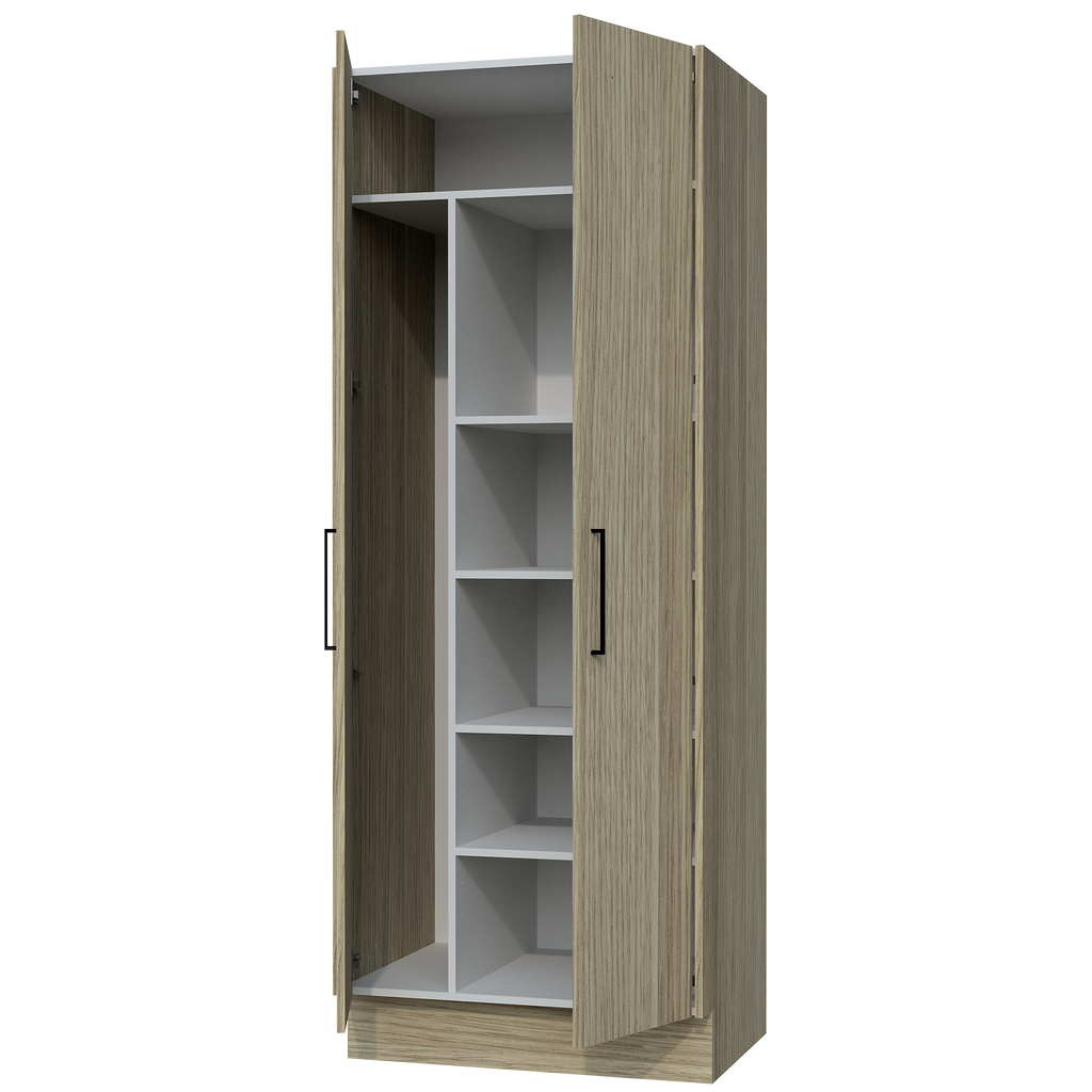 Cabinet 800 Tall Broom Unit 2 Doors With Divider