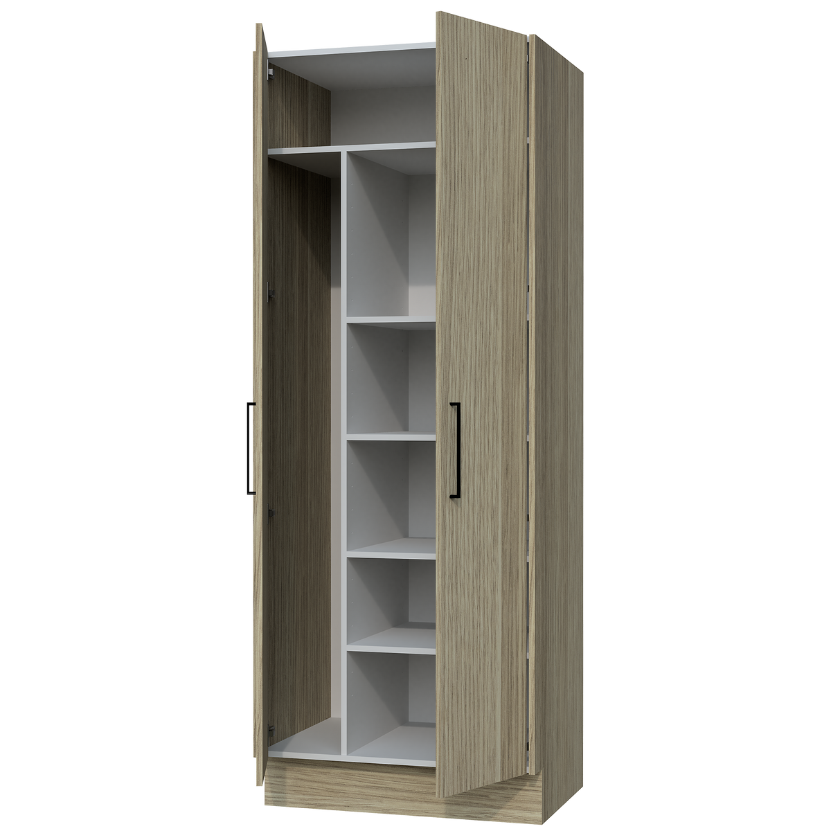 Cabinet 800 Tall Broom Unit 2 Doors With Divider