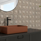 Timber Natural Embossed Matt Tile - lifestyle view