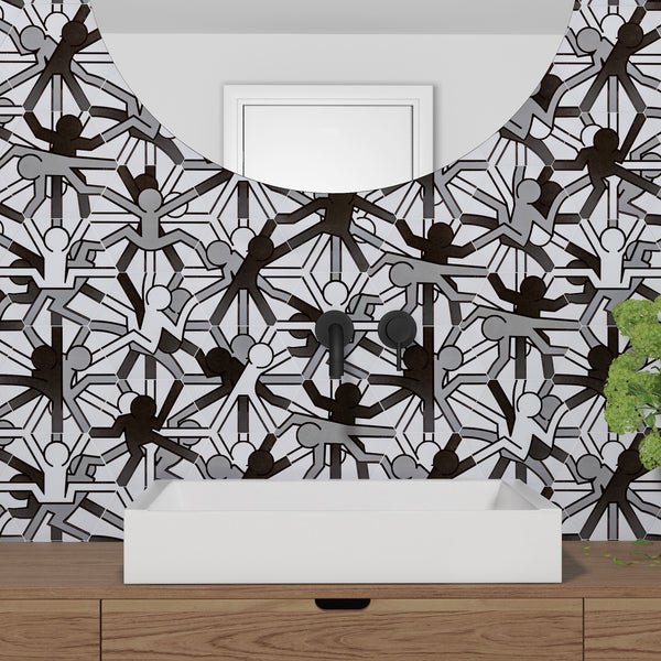 White HiLite Matt Tile - lifestyle view