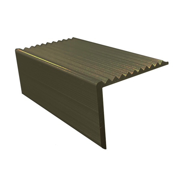 Stair Nosing Aluminium Self Adhesive Matt Bronze 30 x 3300mm