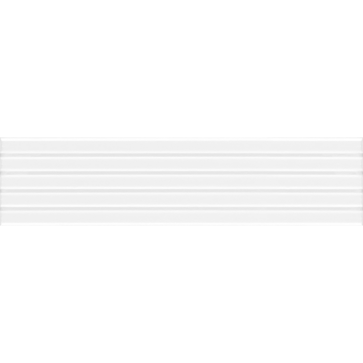 Wave White Embossed Satin Tile Sample