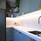 Wave Shell Embossed Satin Tile - lifestyle view