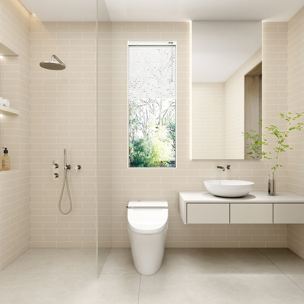 Shell Satin Tile - lifestyle view