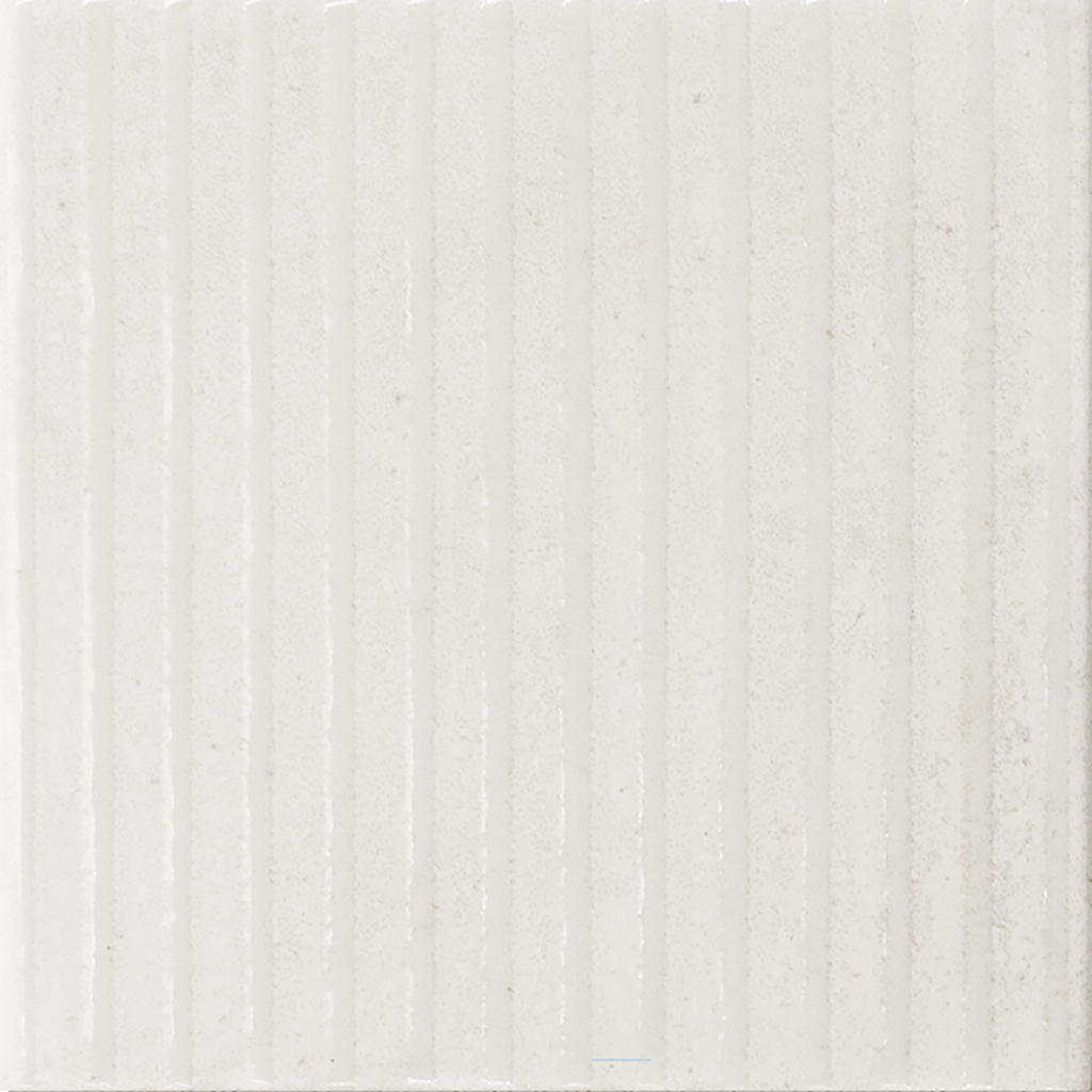 Raku-Line Line Whte Structured HiLite Matt Tile