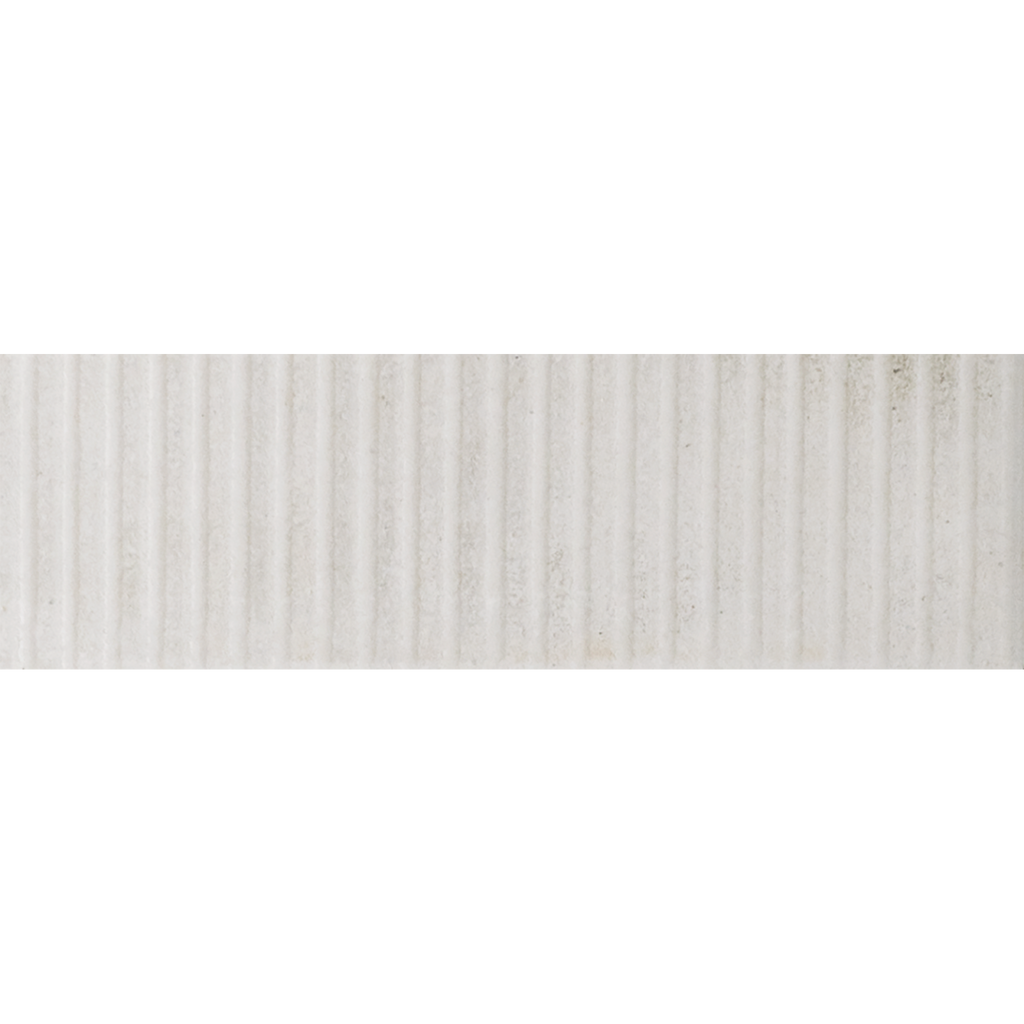 Raku-Line Line Whte Structured HiLite Matt Tile