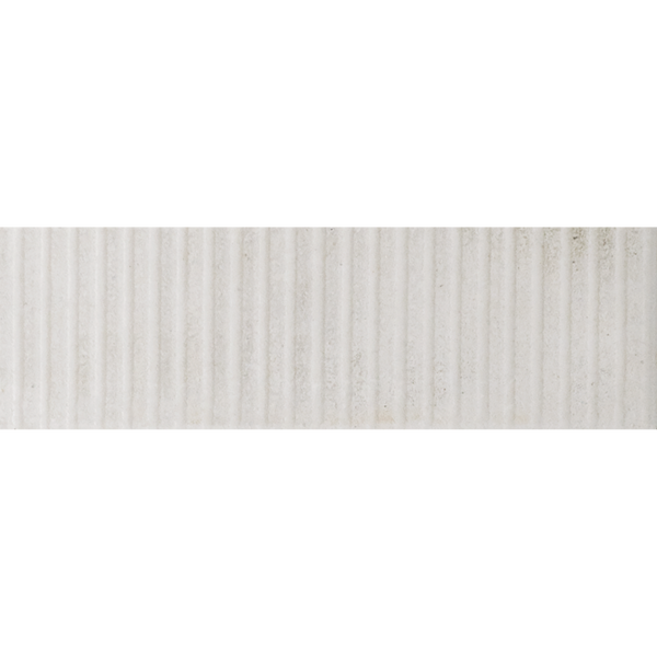 Raku-Line Line Whte Structured HiLite Matt Tile