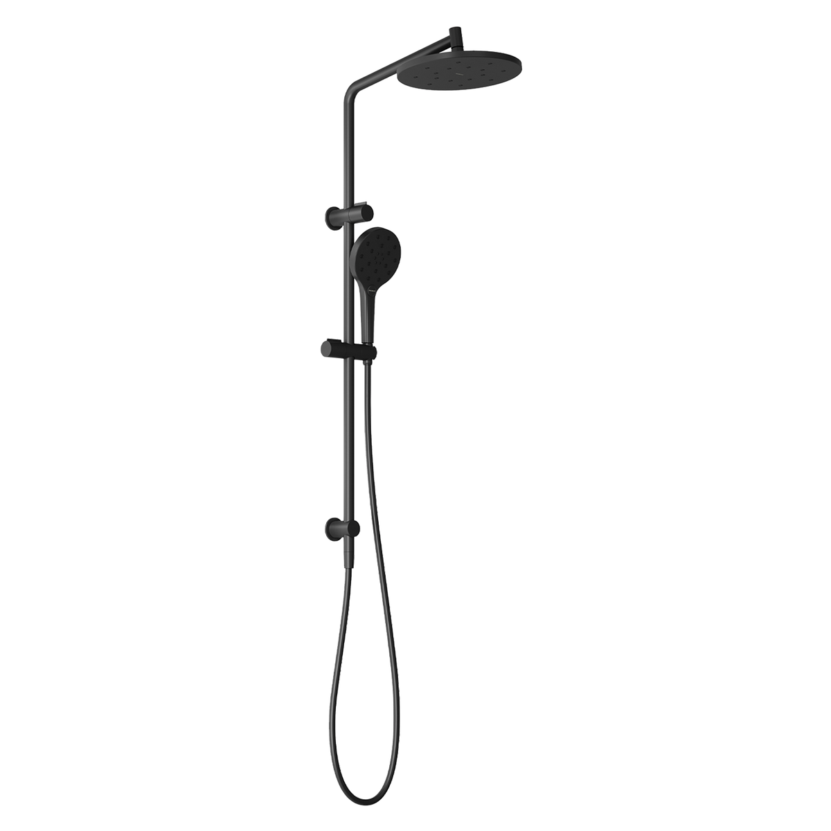 Twin Shower  Matte Black