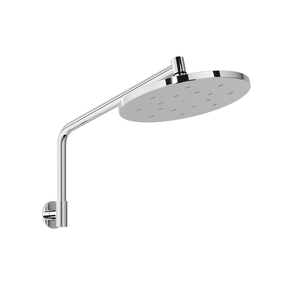 High-Rise Shower Arm & Rose Chrome