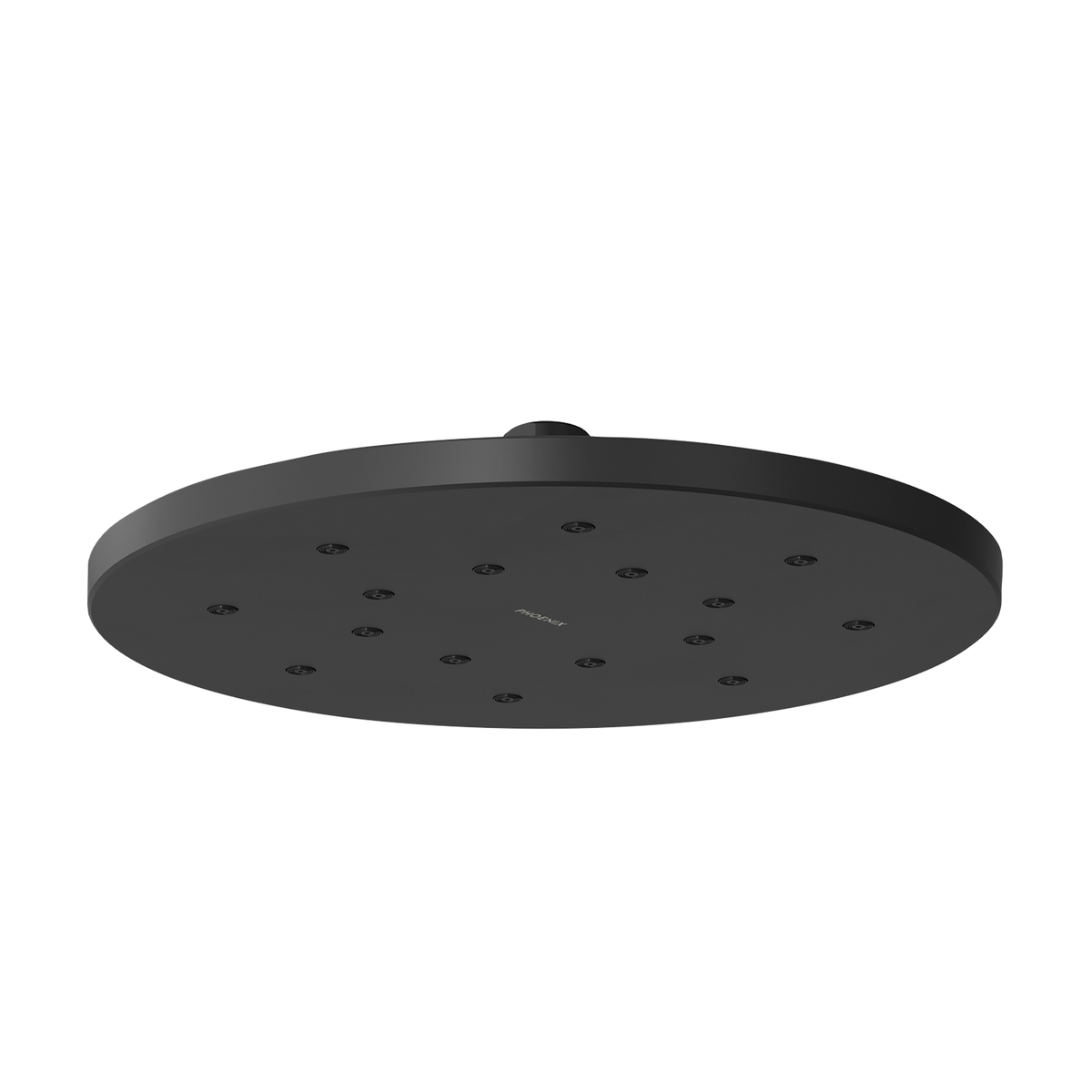 Shower Rose 250mm Round Matte Black