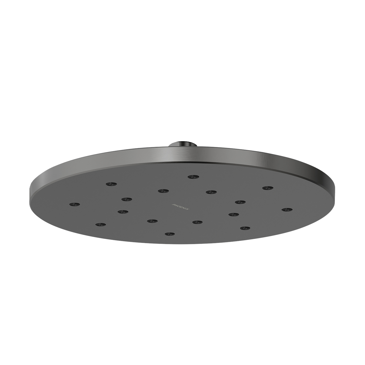Shower Rose 250mm Round Brushed Carbon