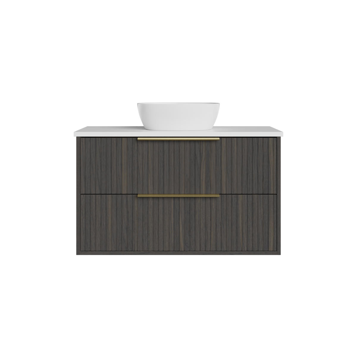 Vanity 900 Wall Hung Drawers Only w/Basin SSurface AC Top