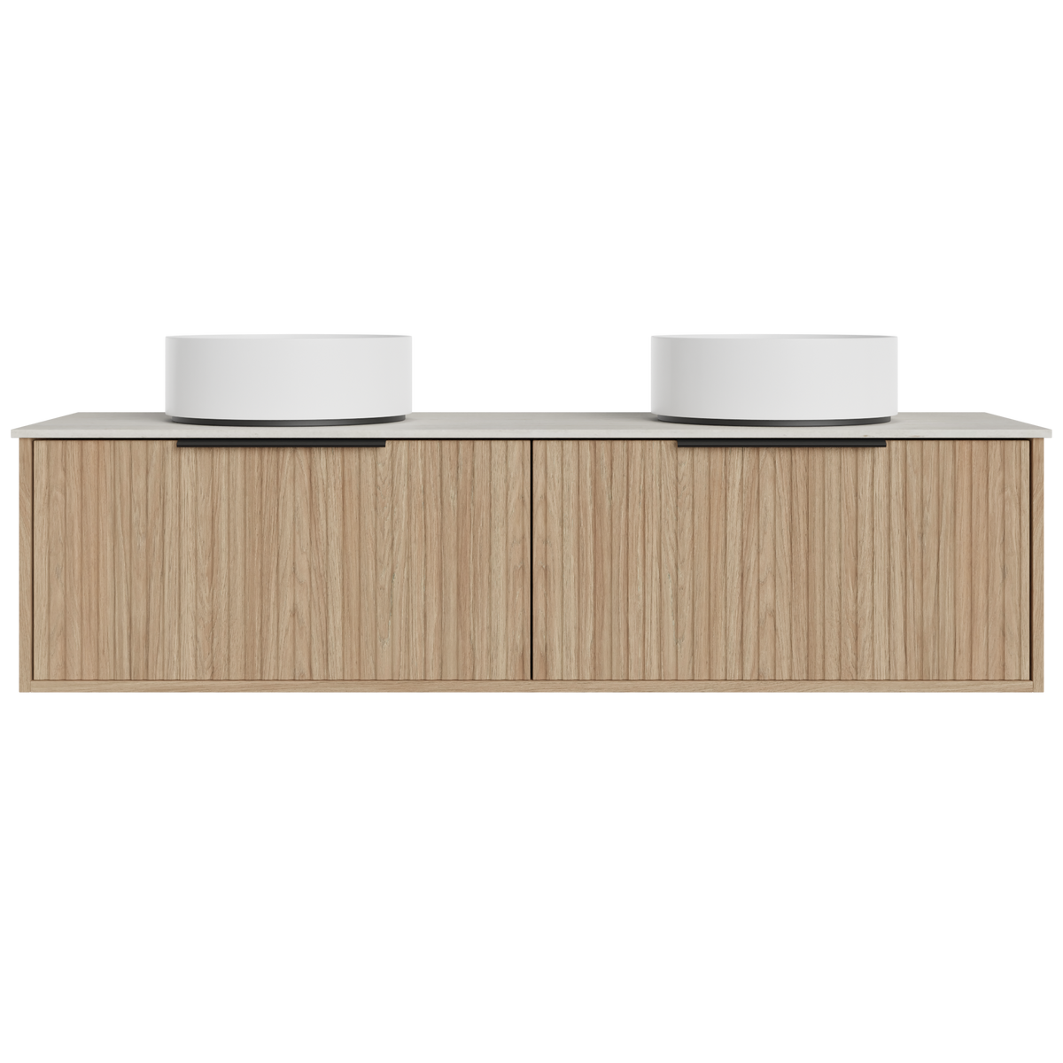 Vanity 1500 Wall Hung Drawers Only Double Bow Dekton AC Top
