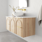 Vanity 1200 Wall Hung Doors/Drawers w/Basin SSurface AC Top