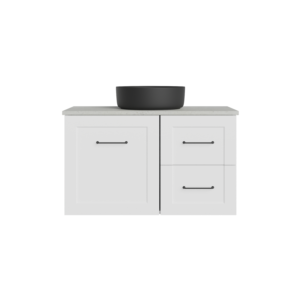 Vanity 900 Wall Hung Doors/Drawers w/Basin SSurface AC Top