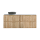 Vanity 1500 Wall Hung Doors/Drawers w/Basin SSurface AC Top