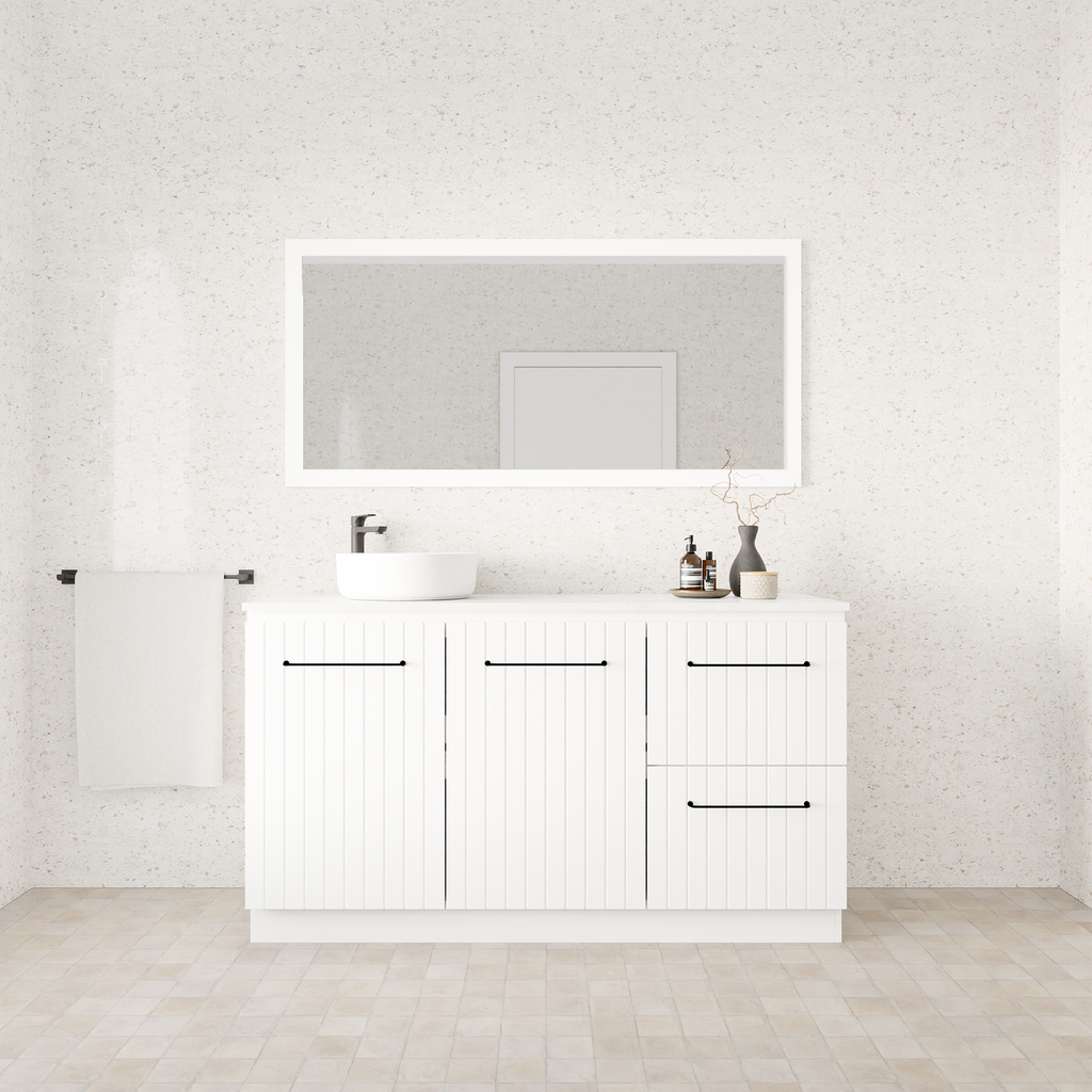 Vanity 1500 Floor Standing Doors/Drawers w/Basin SSurface AC Top