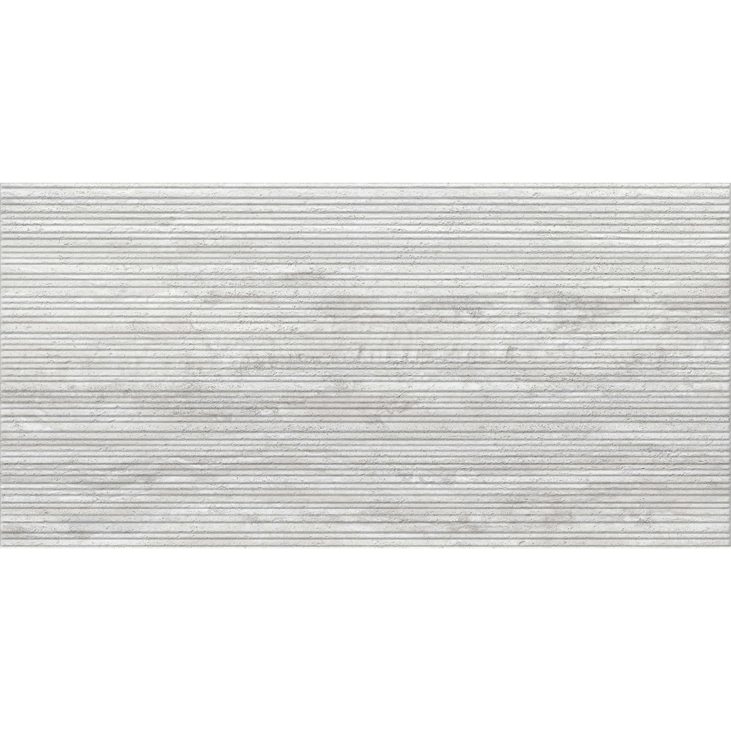Palazzo-Lineal Travertine Lineal Silver Embossed Matt Tile