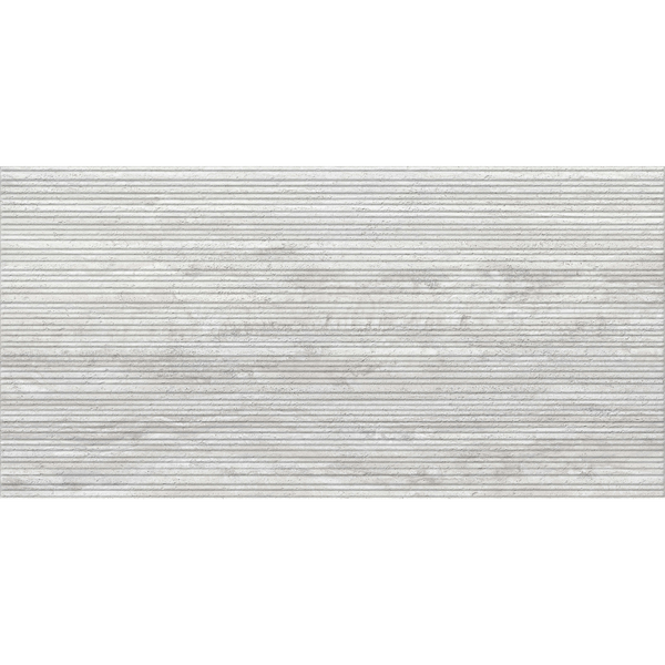 Palazzo-Lineal Travertine Lineal Silver Embossed Matt Tile