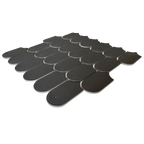 Trevi Charcoal Embossed Matt Mosaic