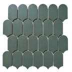 Cascade Trevi Green Embossed Matt Mosaic