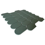Trevi Green Embossed Matt Mosaic