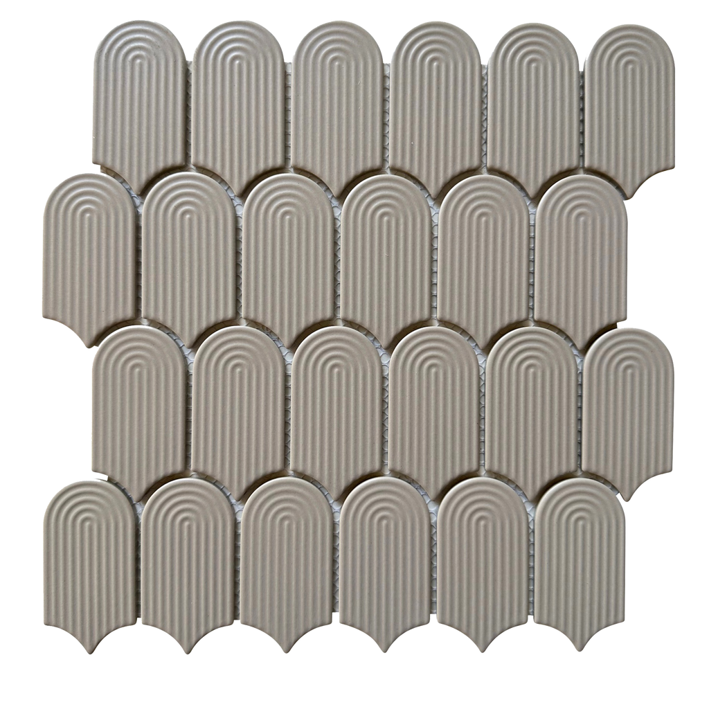 Cascade Trevi Grey Embossed Matt Mosaic