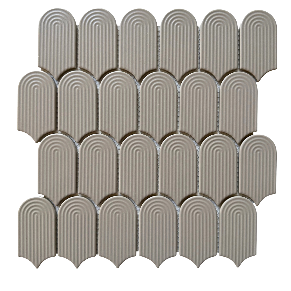 Cascade Trevi Grey Embossed Matt Mosaic