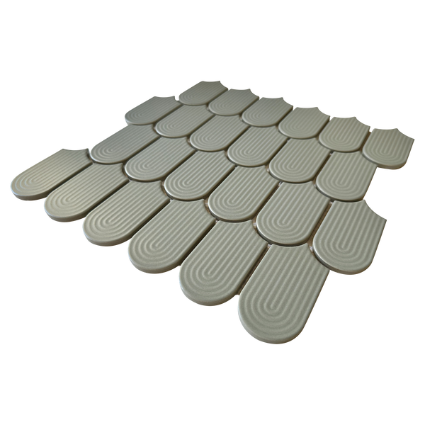 Trevi Olive Embossed Matt Mosaic