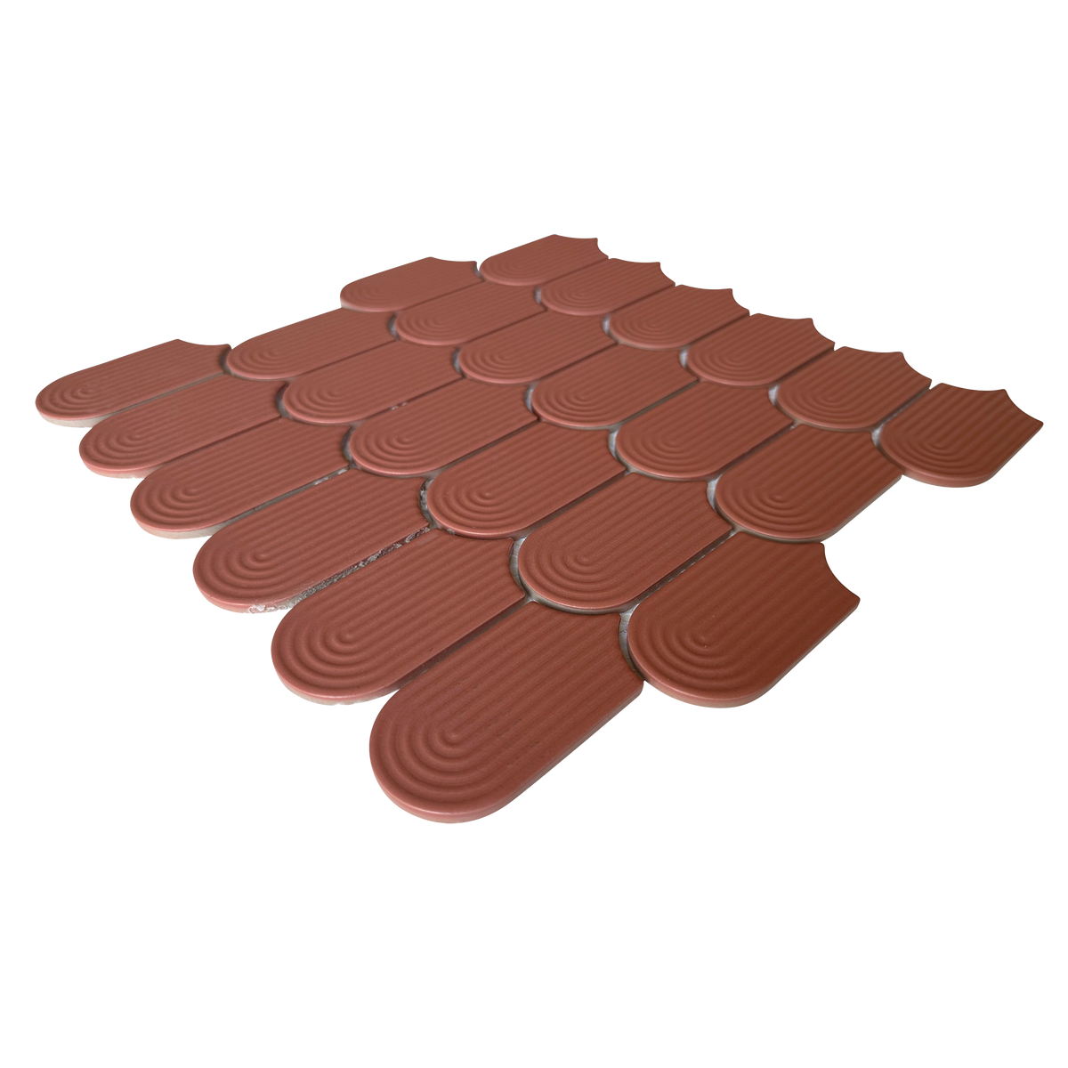 Trevi Red Embossed Matt Mosaic