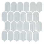 Cascade Trevi White Embossed Matt Mosaic